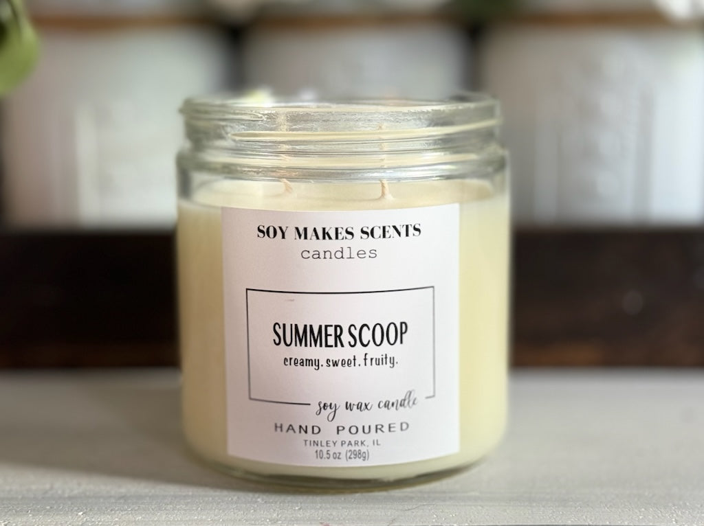 Summer Scoop 10.5oz soy wax candle