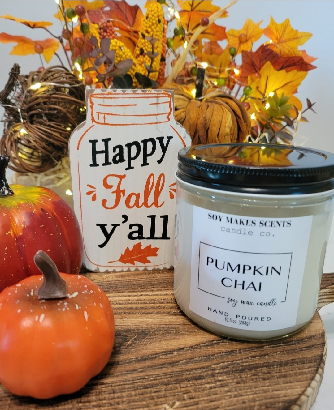 Pumpkin Chai 10.5oz soy wax candle