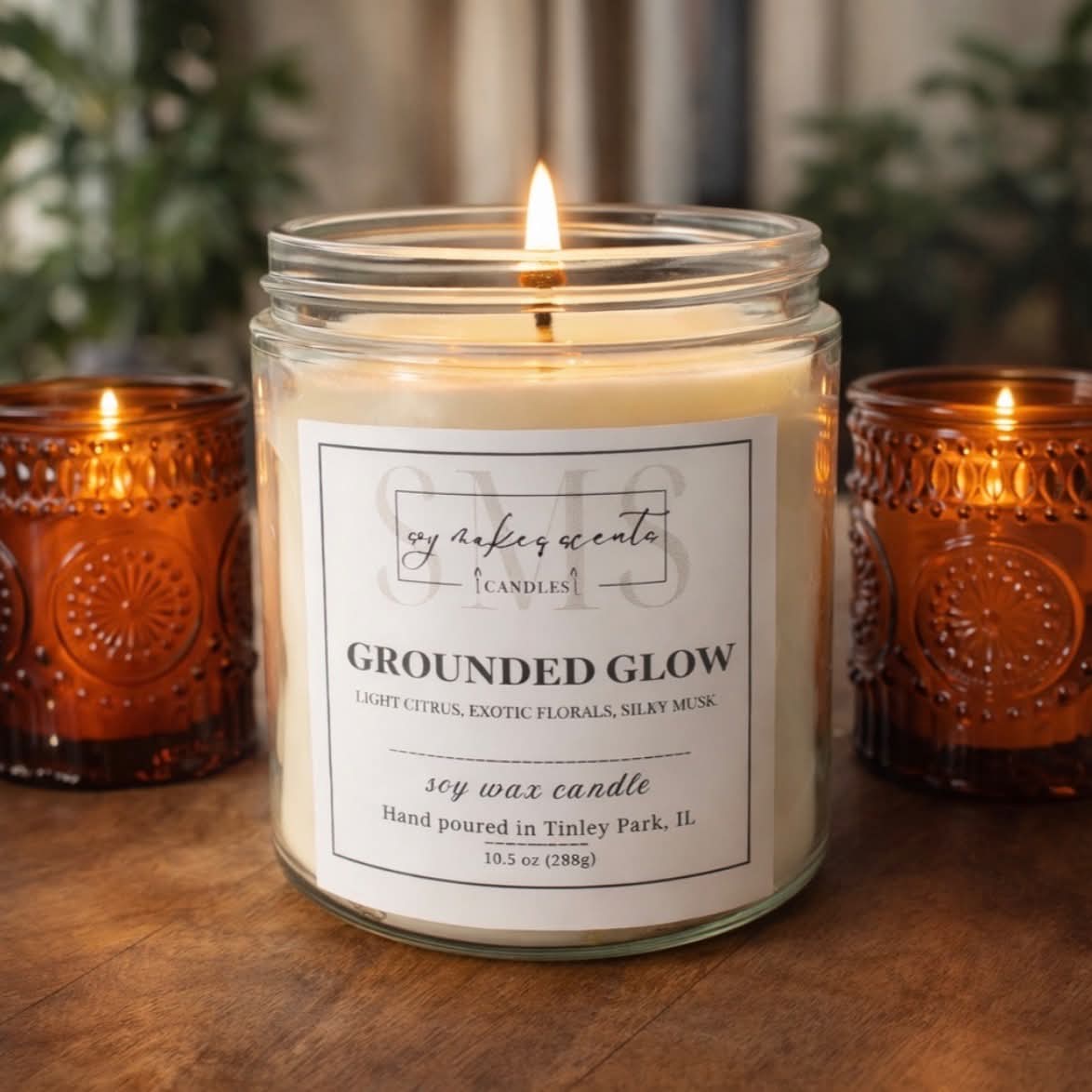 Grounded Glow 10.5 oz soy wax candle