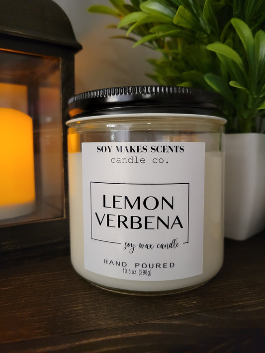 Lemon Verbena 10.5oz soy wax candle