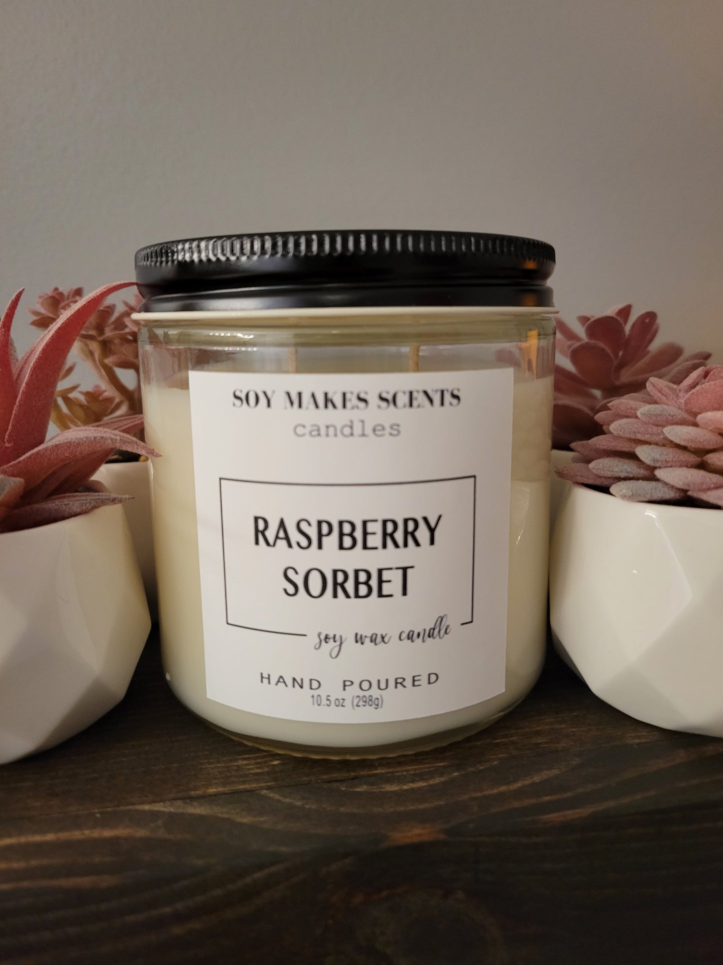 Raspberry Sorbet 10.5oz soy wax candle