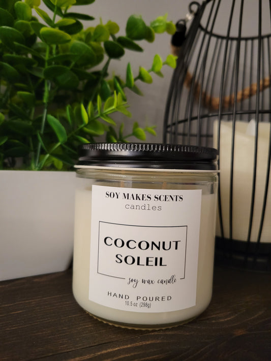 Coconut Soleil 10.5oz soy wax candle