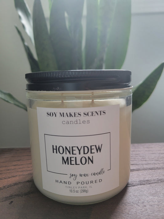 Honeydew Melon 10.5oz soy wax candle