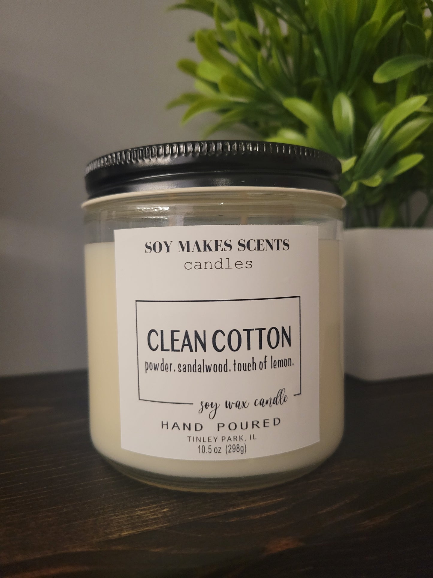 Clean Cotton 10.5oz soy wax candle