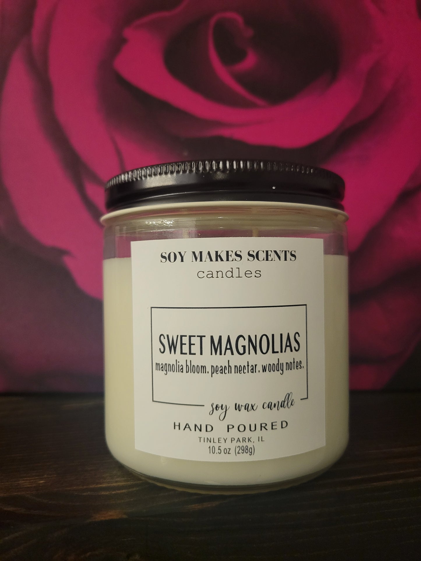 Sweet Magnolias 10.5oz soy wax candle