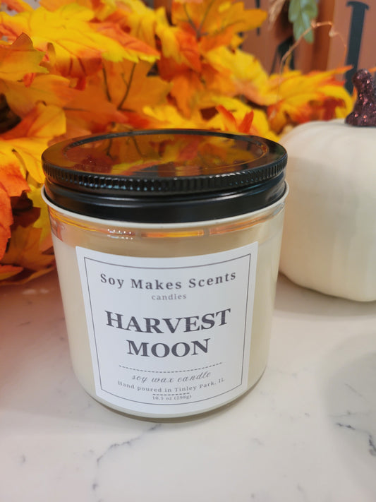 Harvest Moon 10.5oz soy wax candle