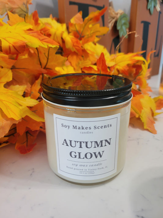 Autumn Glow 10.5oz soy wax candle