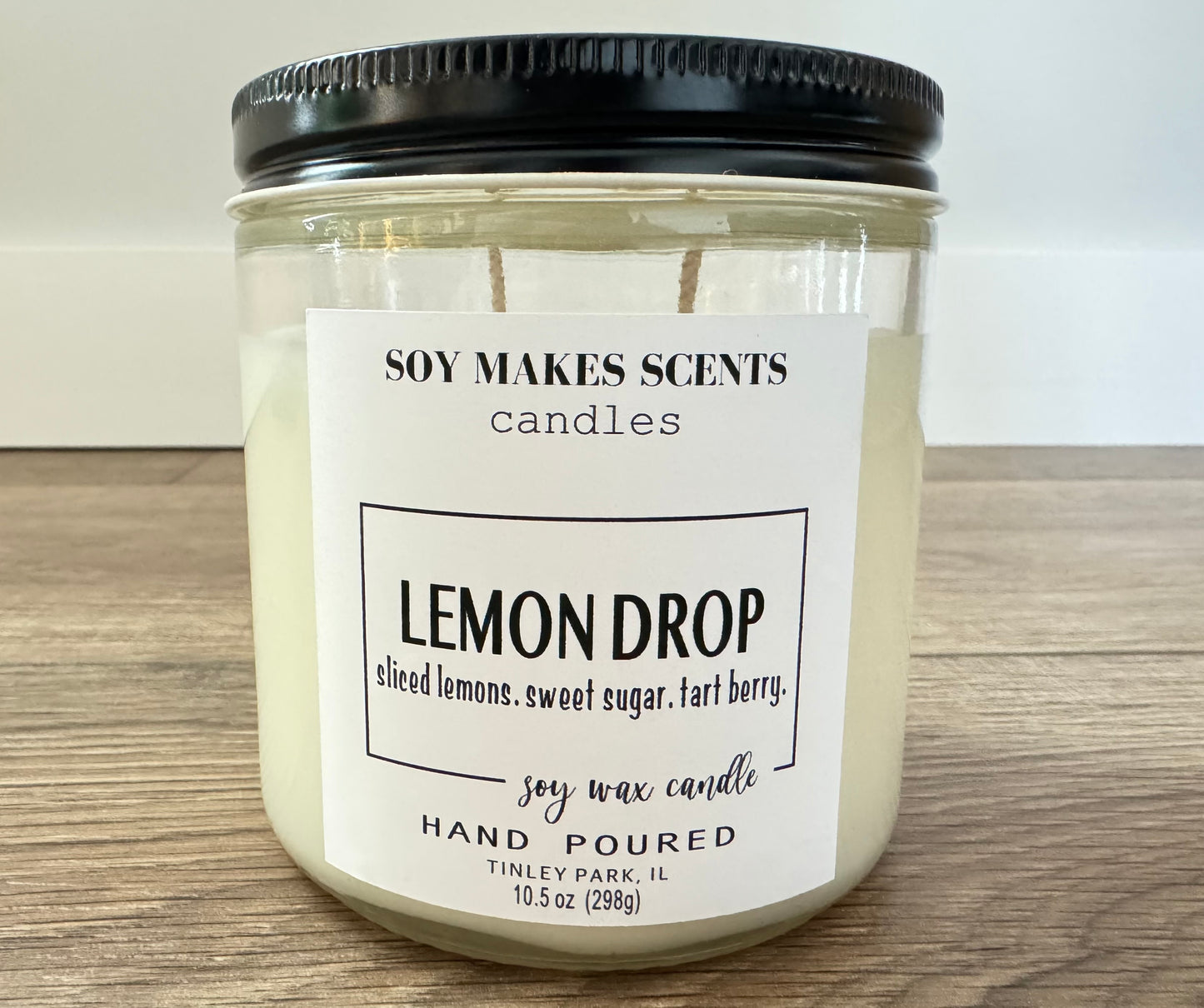 Lemon Drop 10.5 oz soy wax candle