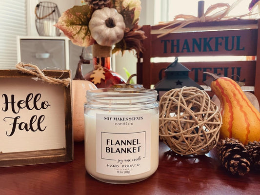Flannel Blanket 10.5oz soy wax candle