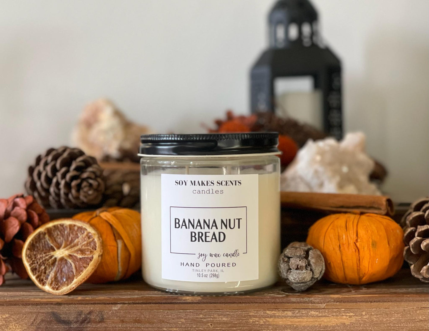 Banana Nut Bread 10.5oz soy wax candle