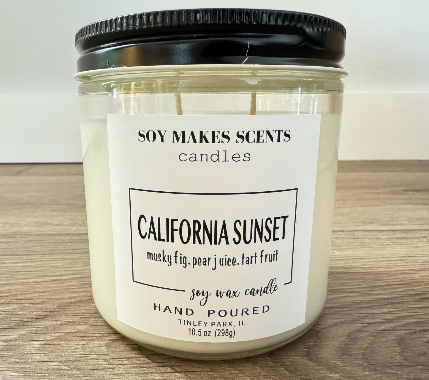 California Sunset 10.5oz soy wax candle