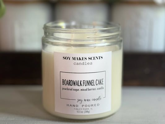 Boardwalk Funnel Cake 10.5oz soy wax candle