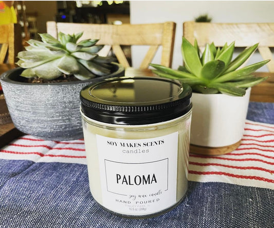 Paloma 10.5oz soy wax candle