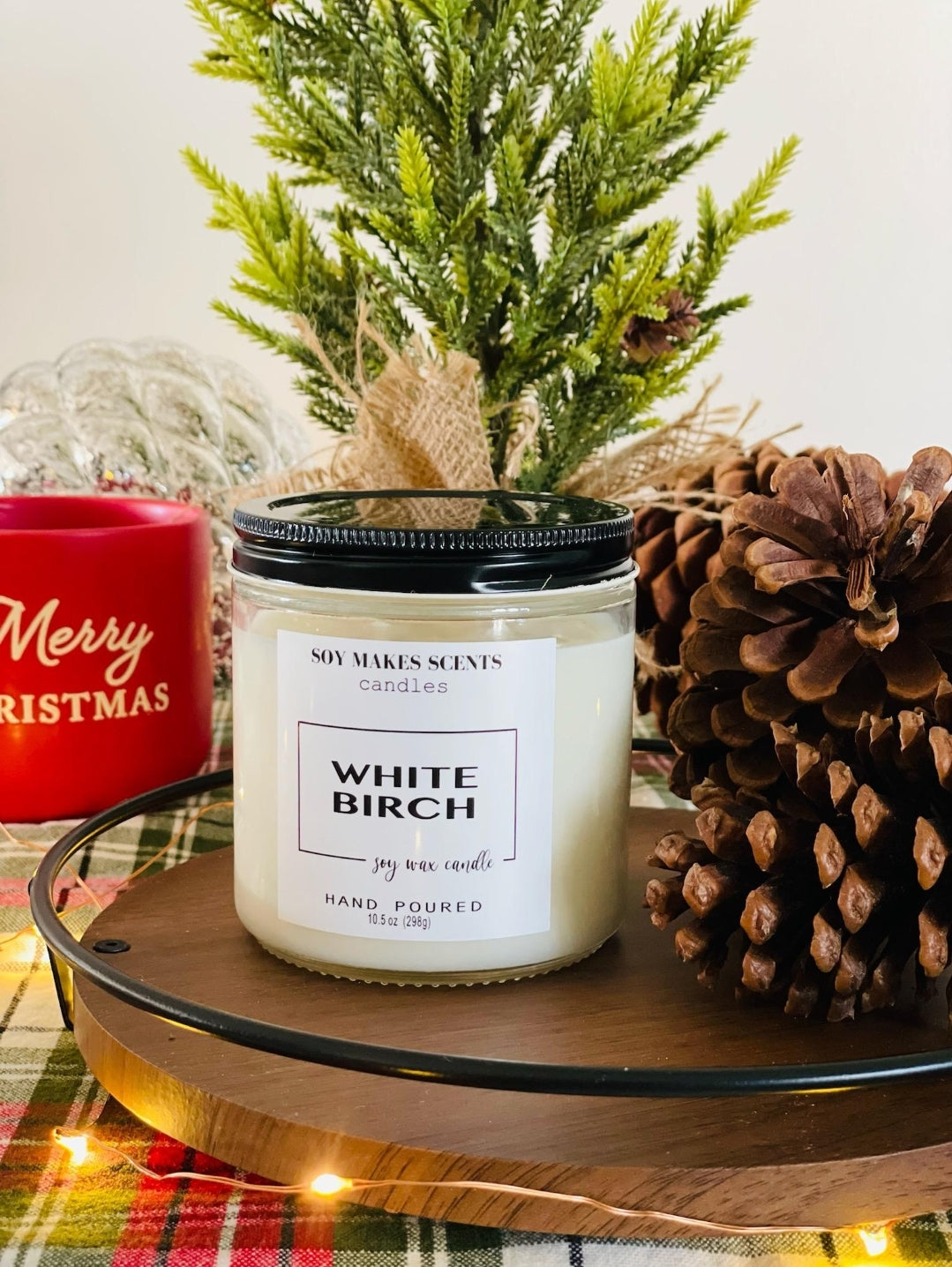 White Birch 10.5oz soy wax candle