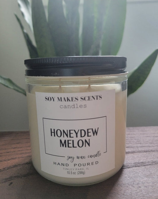 Honeydew Melon 10.5oz soy wax candle